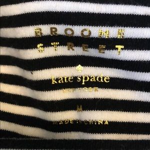 Kate Spade striped 3/4 sleeve shirt